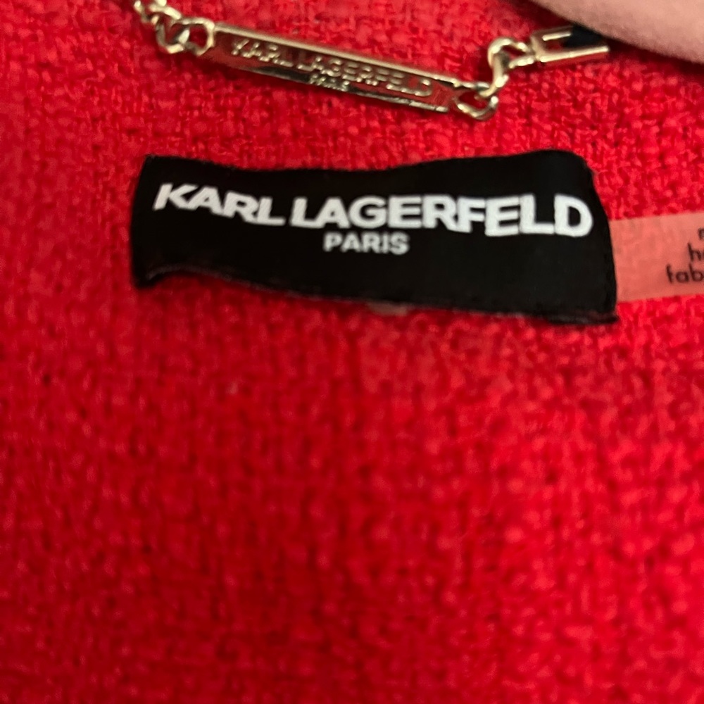 Karl Lagerfield Red Evening Jacket - Picture 4 of 7
